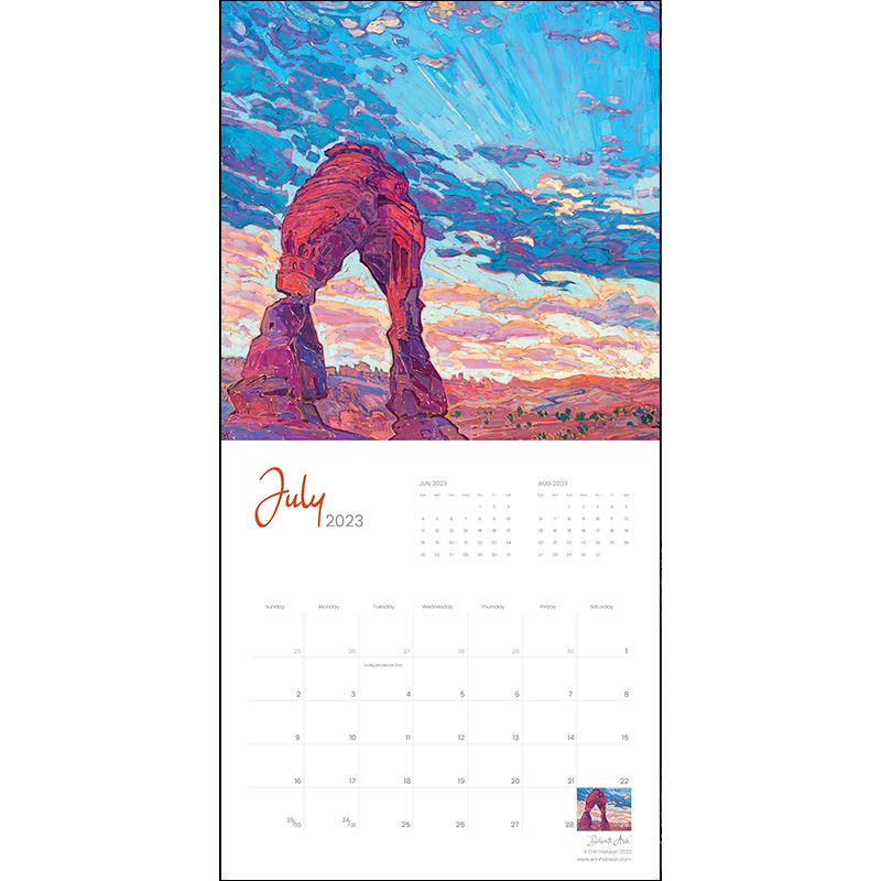 2023 Wall Calendar - Southwest National Parks Image 3